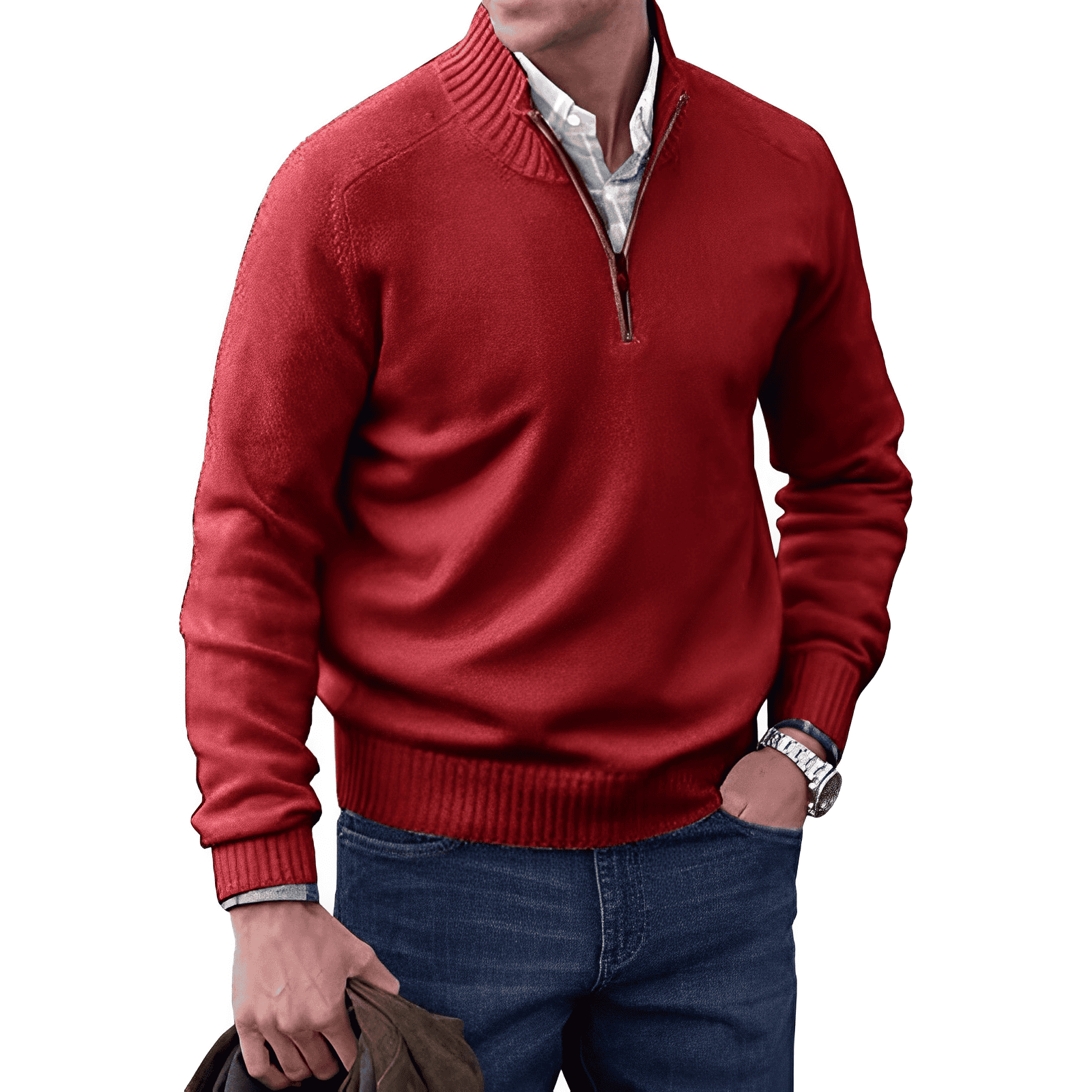 JERSEY | Comfortable and elegant winter sweater with zipper