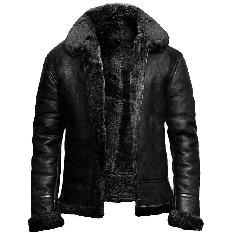 Jonas | Elegant and Warm Leather Jacket