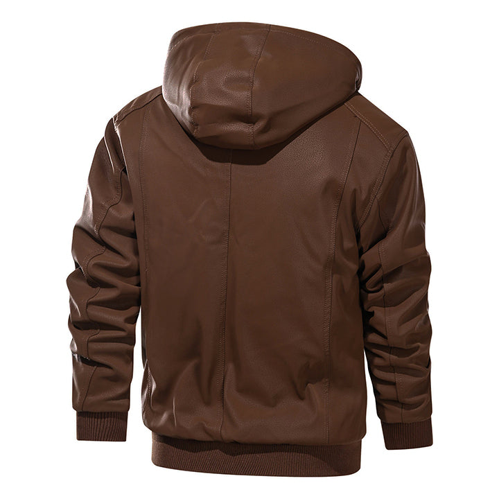 Garnier™ | Leather Jacket with Hood