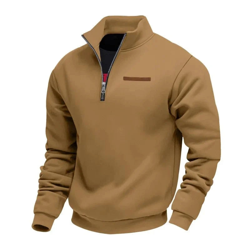 Men's Zip-Up Sweater for Designer Clothes for Men and Stylish Everyday Wear