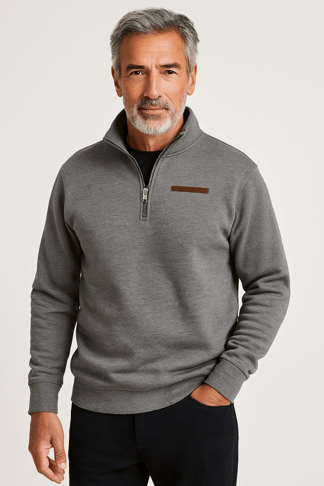 Men's Zip-Up Sweater for Designer Clothes for Men and Stylish Everyday Wear