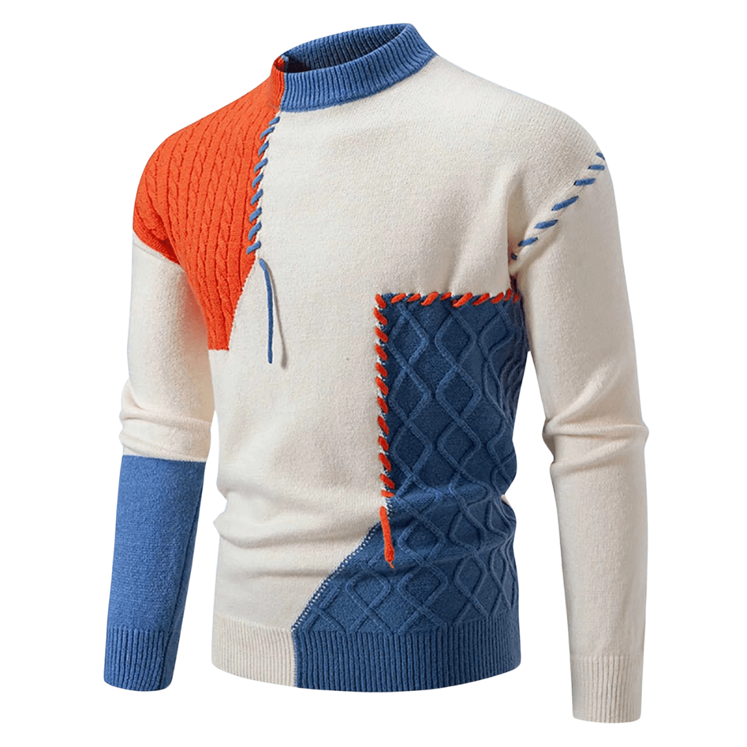 Patchwork | Elegant and Fashionable Winter Sweater