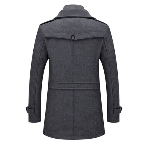 Shelby™ | Elegant Wool Coat with High Collar