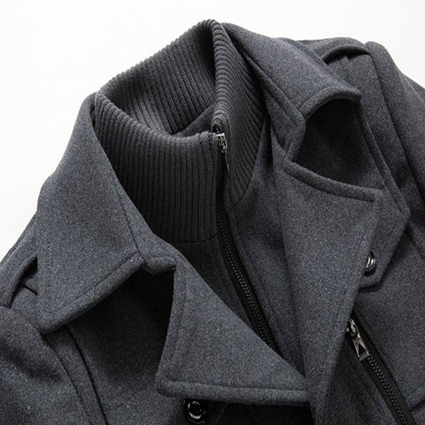 Shelby™ | Elegant Wool Coat with High Collar
