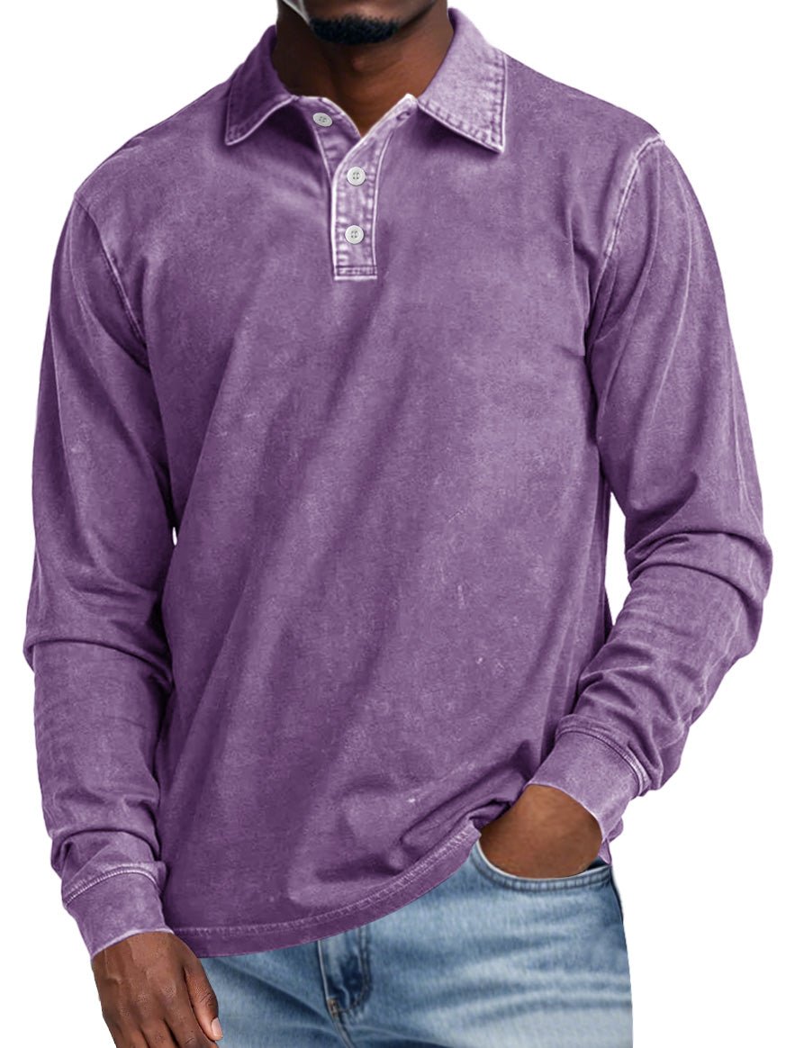 VECHO | Retro Polo with Long Sleeves – Elegance and Daily Comfort