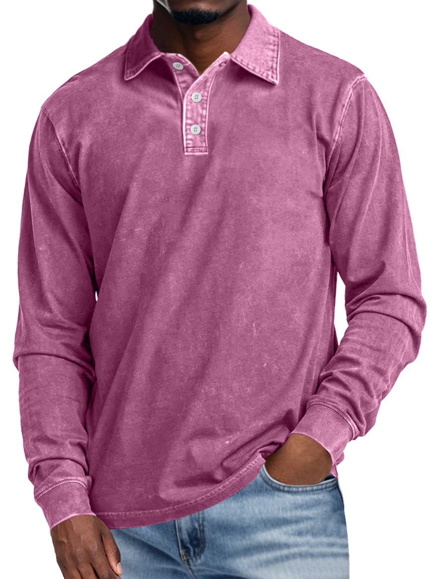 VECHO | Retro Polo with Long Sleeves – Elegance and Daily Comfort
