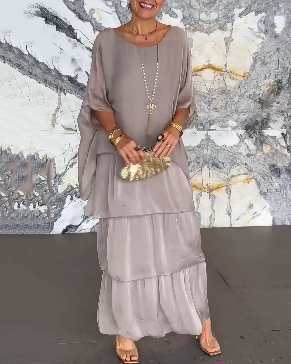 Caroline | Elegant Maxi Dress Comfortable for All Occasions